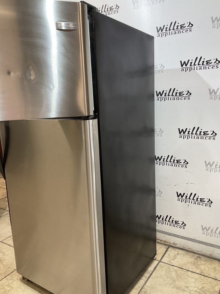 Frigidaire Used Refrigerator Top and Bottom 30x65 1/2” (Stainless Steel)