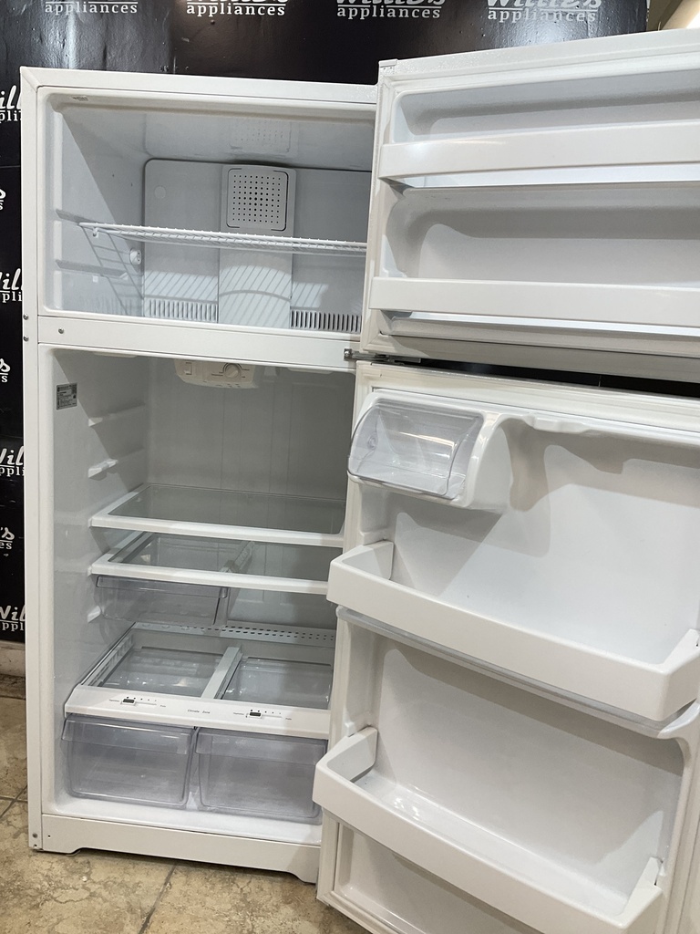 Ge Used Refrigerator Top and Bottom 28x64 1/2” (White) 