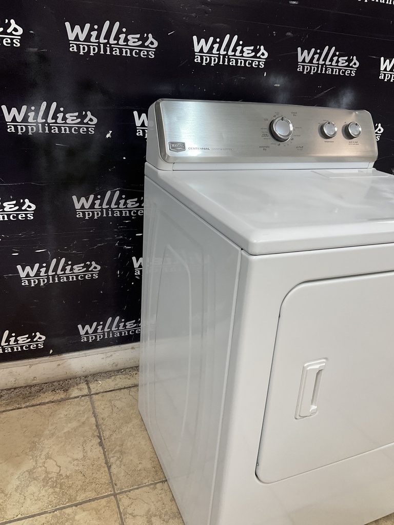 Maytag Used Electric Dryer 220volts (30 AMP) 29inches {no cord} (White) 
