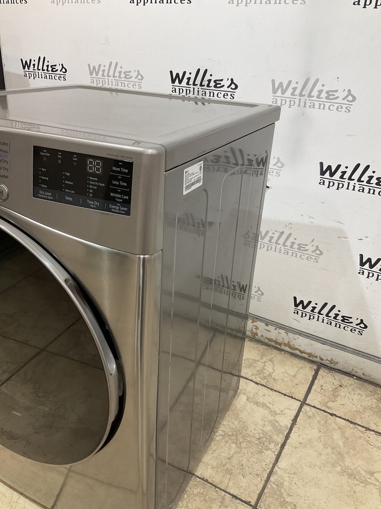 Lg Used Electric Dryer 220volts (30 AMP) 27inches {4 prong} (Grey)