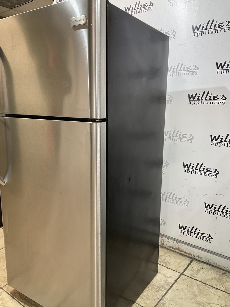 Frigidaire Used Refrigerator Top and Bottom 30x65 1/2” (Stainless Steel) 