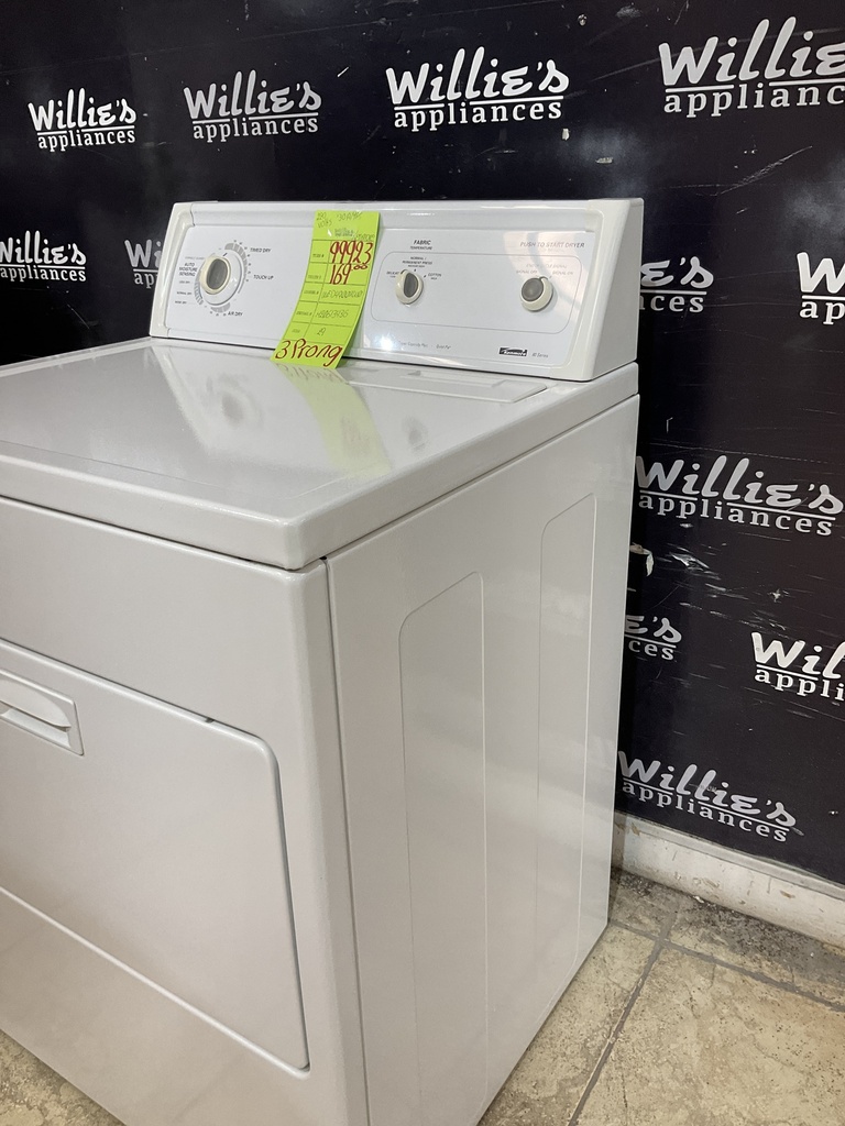 Kenmore Used Electric Dryer 220volts (30 AMP) 29inches {3 prong} (White) 