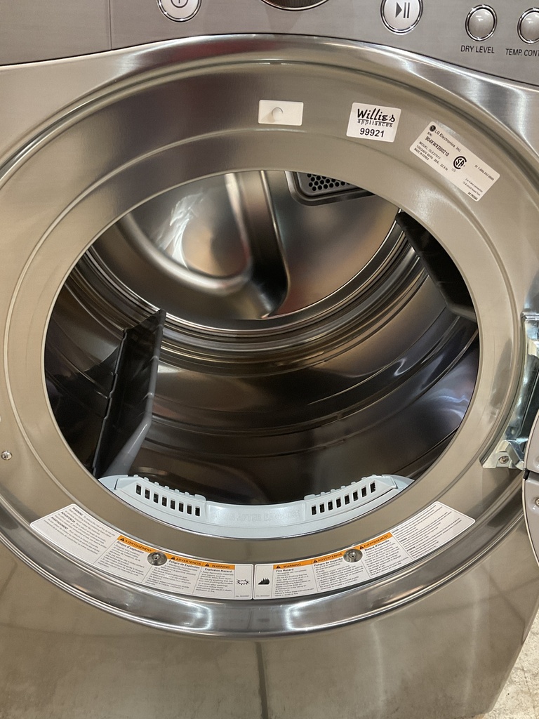 Lg Used Electric Dryer 220volts (30 AMP) 27inches {3 prong} (Grey) 