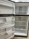 Whirlpool Used Refrigerator Top and Bottom 30x66 1/2” (Black) 