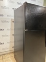 Whirlpool Used Refrigerator Top and Bottom 30x66 1/2” (Black) 