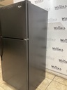Whirlpool Used Refrigerator Top and Bottom 30x66 (Black)