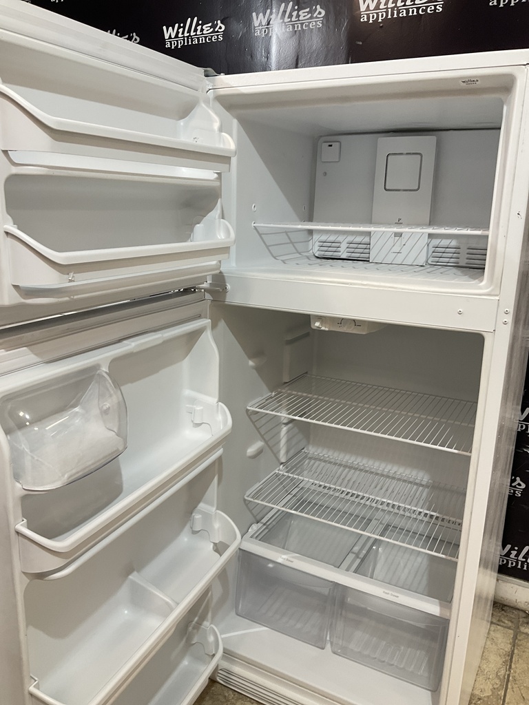 Frigidaire Used Refrigerator Top and Bottom 30x65 1/2” (White) 