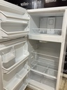 Frigidaire Used Refrigerator Top and Bottom 30x65 1/2” (White) 