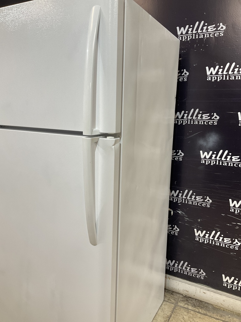 Frigidaire Used Refrigerator Top and Bottom 30x65 1/2” (White) 