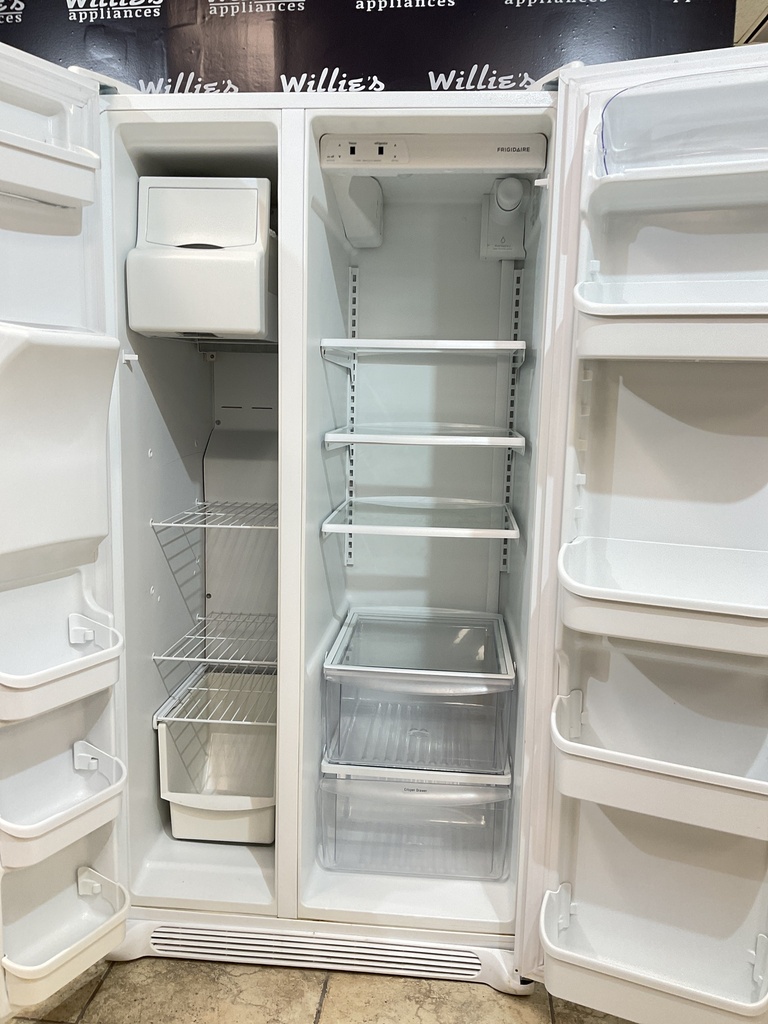 Frigidaire Used Refrigerator Side by Side 36 1/2” x 68 1/2” (White) 