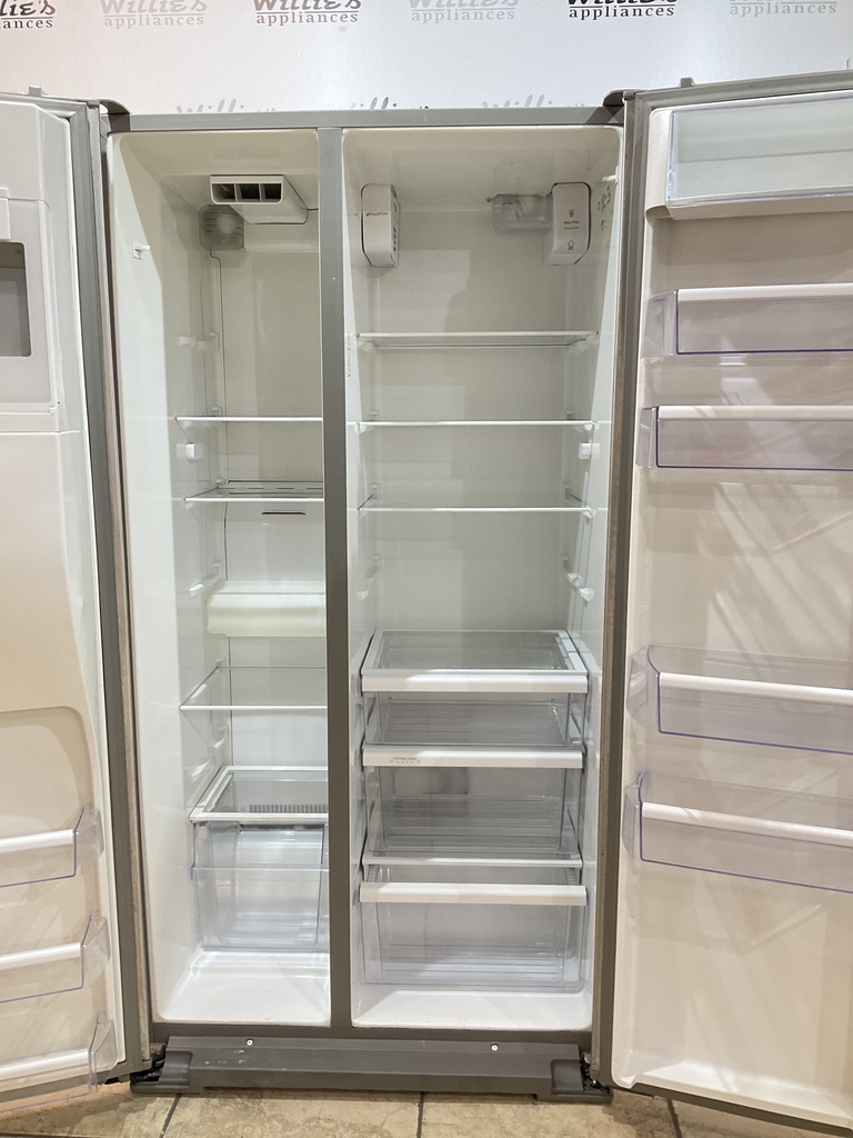 Whirlpool Used Refrigerator Side by Side 36x68 1/2’ (Stainless Steel)