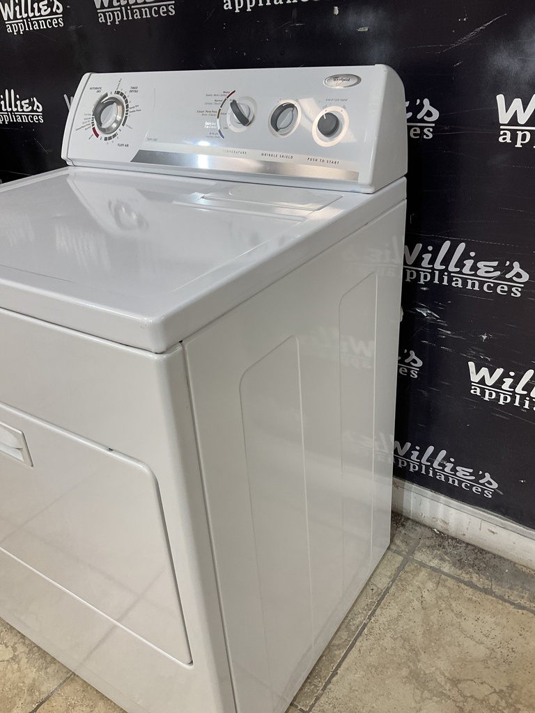 Whirlpool Used Electric Dryer 220volts (30 AMP) 29inches {3 prong} (White) 