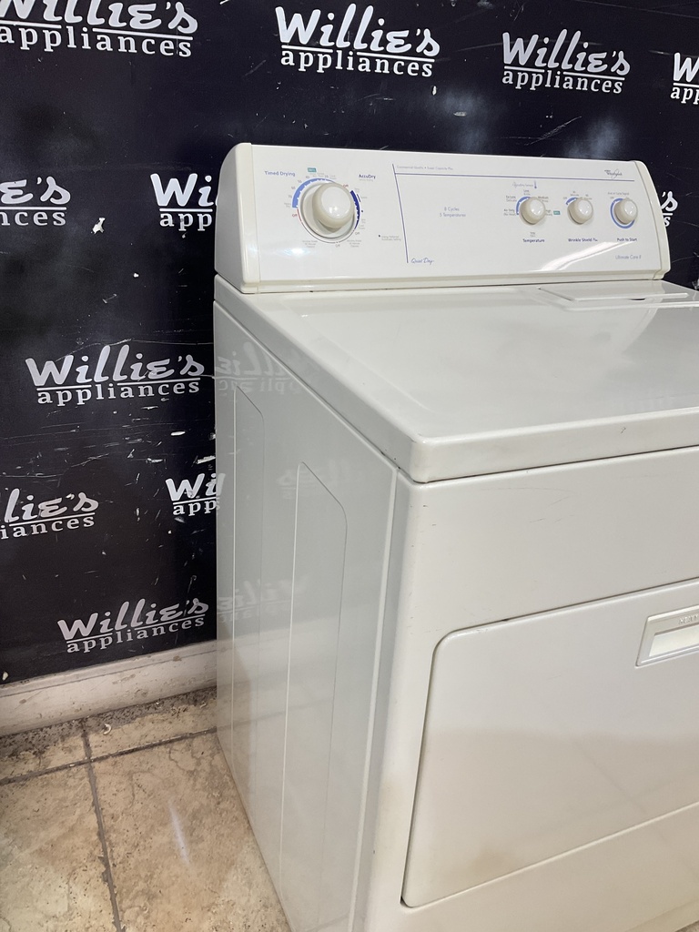 Whirlpool Used Electric Dryer 220volts (30 AMP) 29inches {3 prong} (Bisque) 
