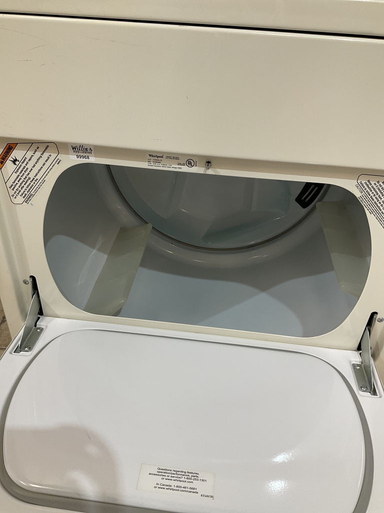 Whirlpool Used Electric Dryer 220volts (30 AMP) 29inches {3 prong} (Bisque) 