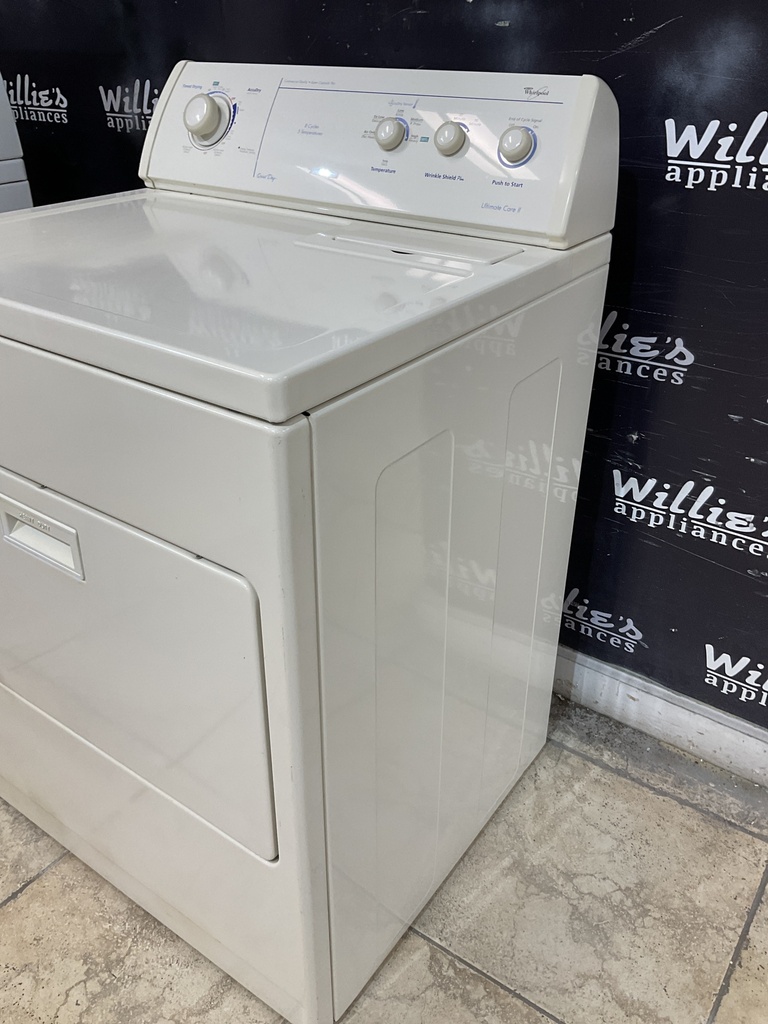 Whirlpool Used Electric Dryer 220volts (30 AMP) 29inches {3 prong} (Bisque) 