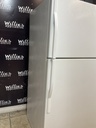 Whirlpool Used Refrigerator Top and Bottom 33x66 (White) 