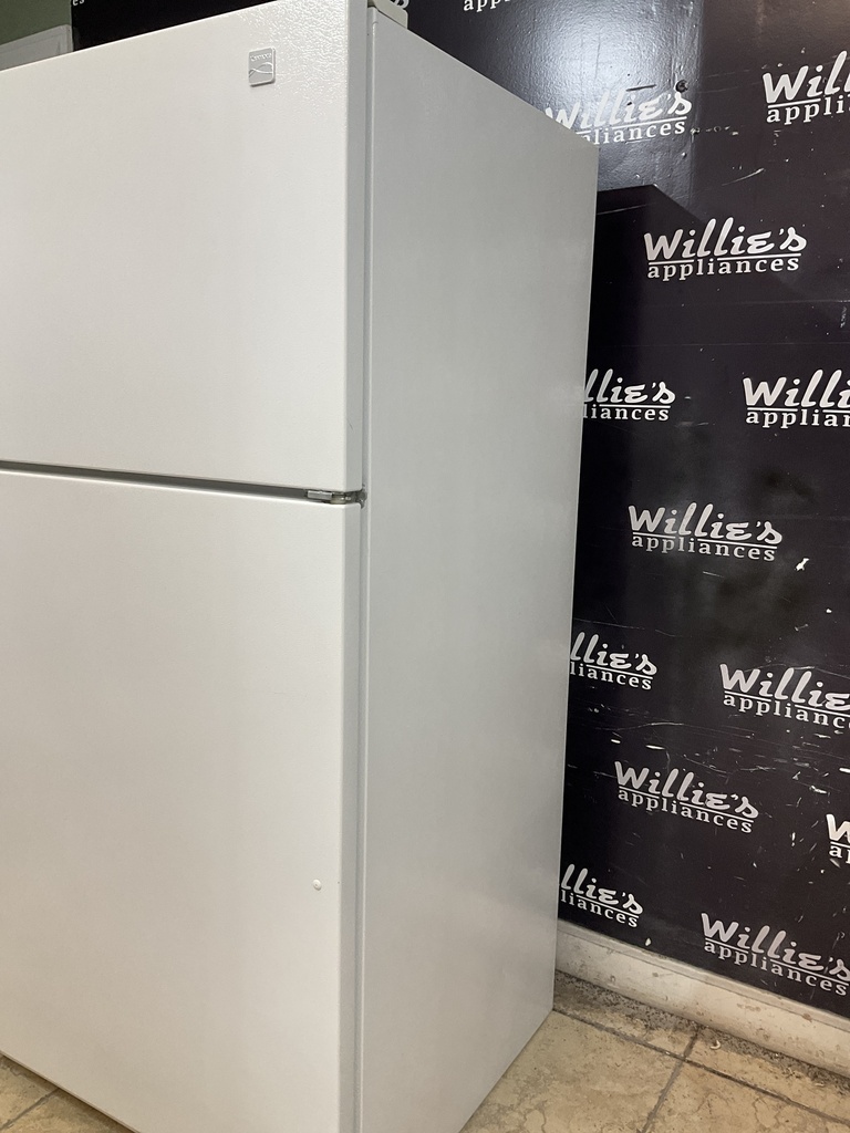 Whirlpool Used Refrigerator Top and Bottom 33x66 (White) 