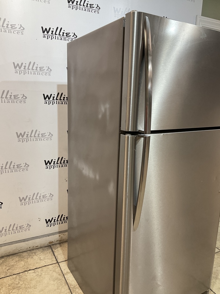 Frigidaire Used Refrigerator Top and Bottom 30x65 1/2” (Stainless Steel) 