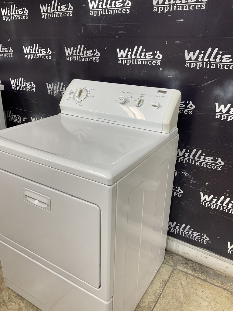 Kenmore Used Electric Dryer 220volts (30 AMP) 27inches {3 prong} (White) 