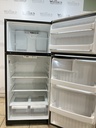 Ge Used Refrigerator Top and Bottom 28x64 1/2” (Stainless Steel) 