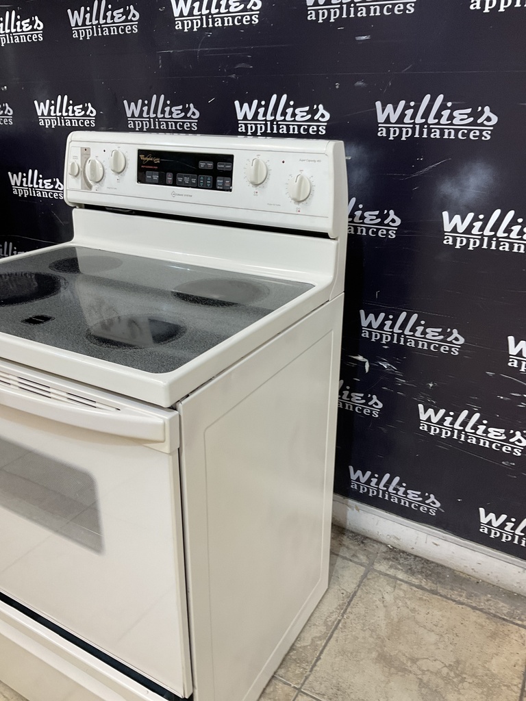 Whirlpool Used Electric Stove 220volts (40/50 AMP) 30inches {no cord} (Bisque) 
