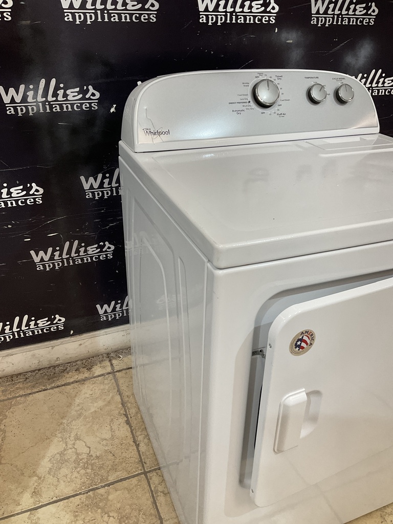 Whirlpool Used Electric Dryer 220volts (30 AMP) 29inches {3 prong} (White) 