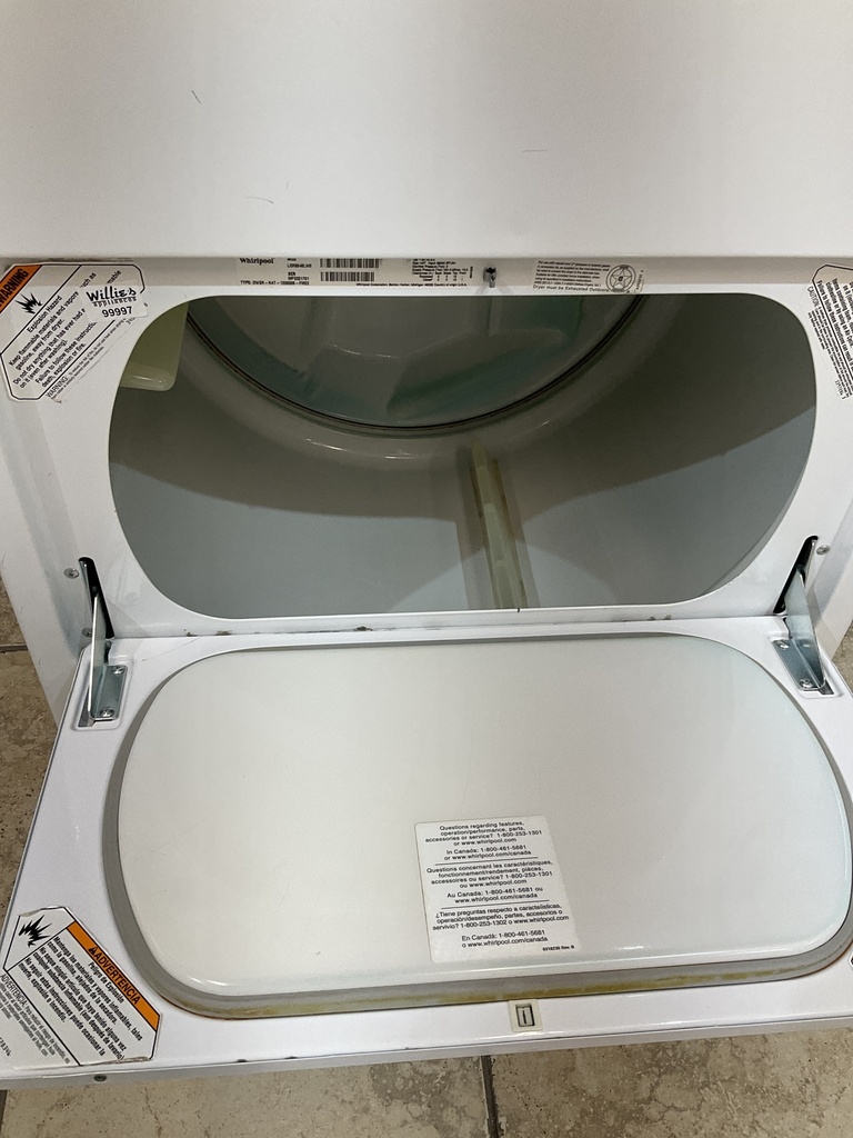 Whirlpool Used Natural Gas Dryer 29inches (White) 