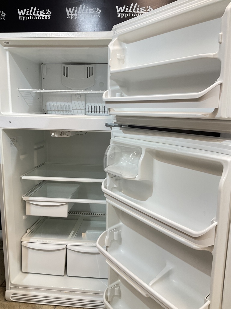 White Westinghouse Used Refrigerator Top and Bottom 30x66 (White) 