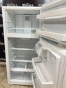 Ge Used Refrigerator Top and Bottom 28x67 (White) 
