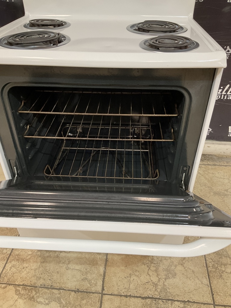 Frigidaire Used Electric Stove 220volts (40/50 AMP) 30inches {3 prong} (White) 