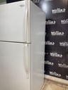 Whirlpool Used Refrigerator Top and Bottom 30x66 (White) 
