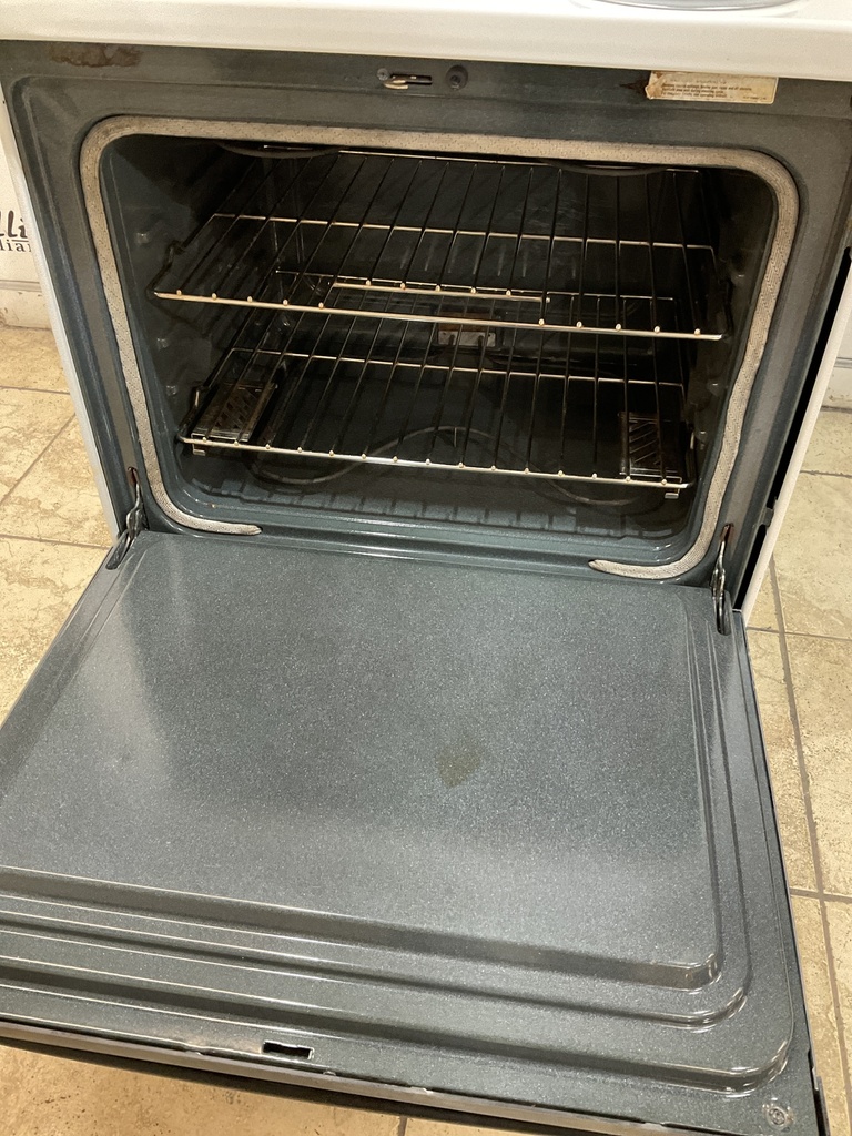 Whirlpool Used Electric Stove 220volts (40/50 AMP) 30inches {no cord} (White/Black)