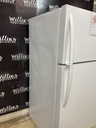 Frigidaire Used Refrigerator Top and Bottom 28x59 1/2” (White) 