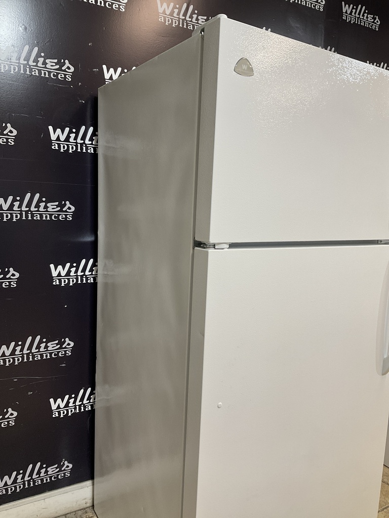 White Westinghouse Used Refrigerator Top and Bottom 30x66 (White) 