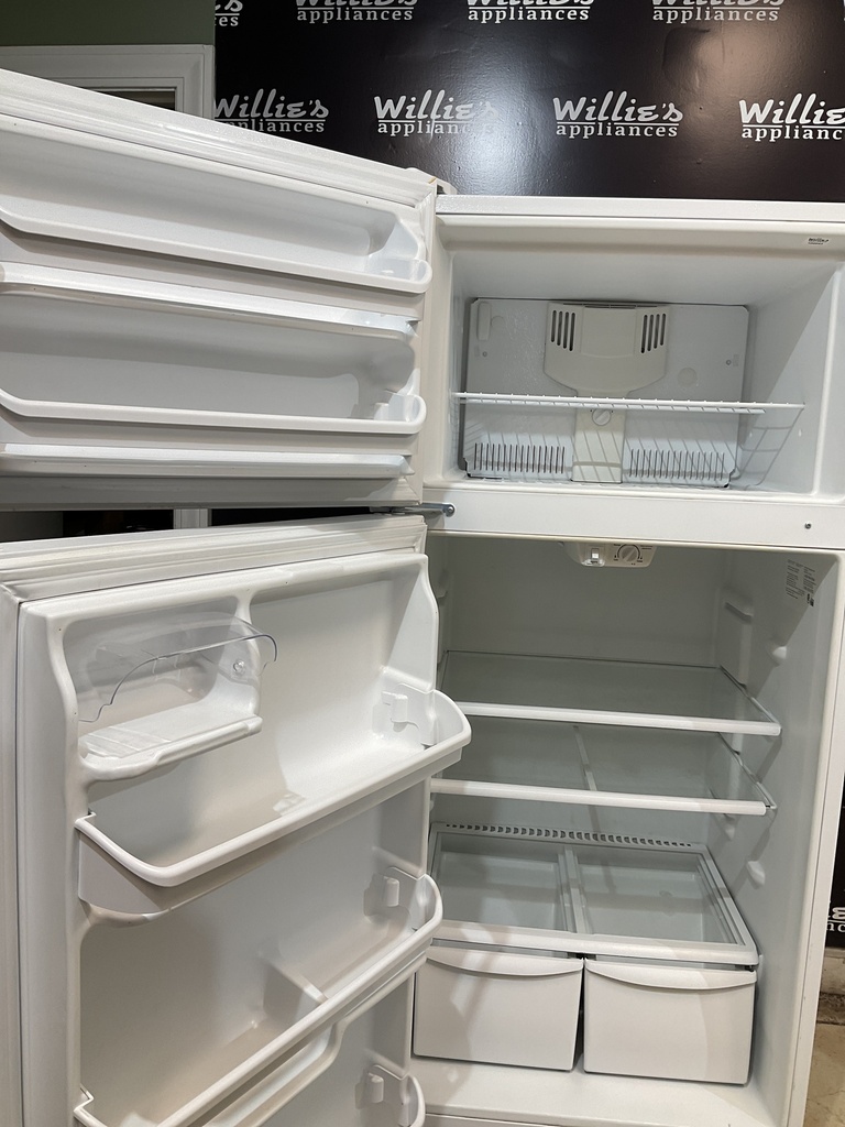 White Westinghouse Used Refrigerator Top and Bottom 30x66 (White) 