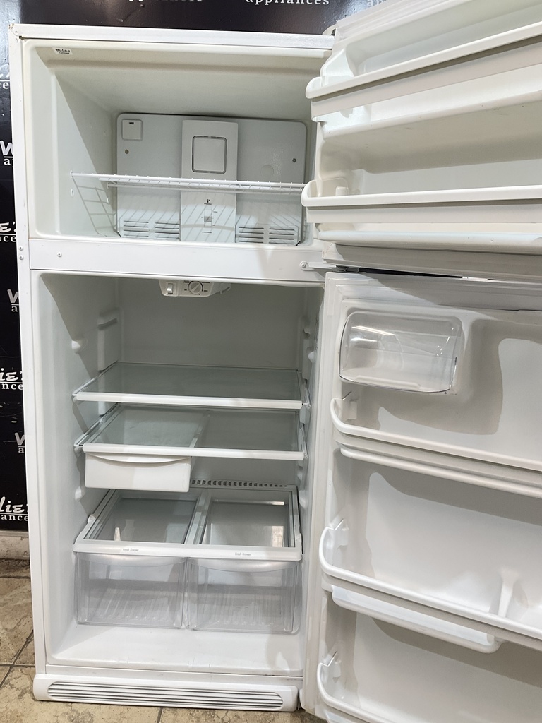 Frigidaire Used Refrigerator Top and Bottom 30x66 (White) 