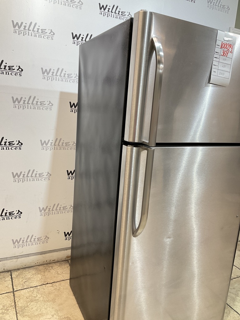 Frigidaire Used Refrigerator Top and Bottom 30x66 (Stainless Steel) 