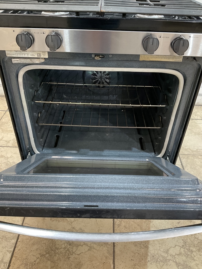 Whirlpool Used Natural Gas Stove 30inches (Stainless Steel) 