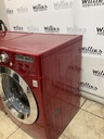 Lg Used Natural Gas Set Washer/Dryer Front-load 27inches (Red) 