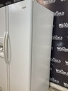 Whirlpool Used Refrigerator Side by Side 36x69 1/2” (White) 