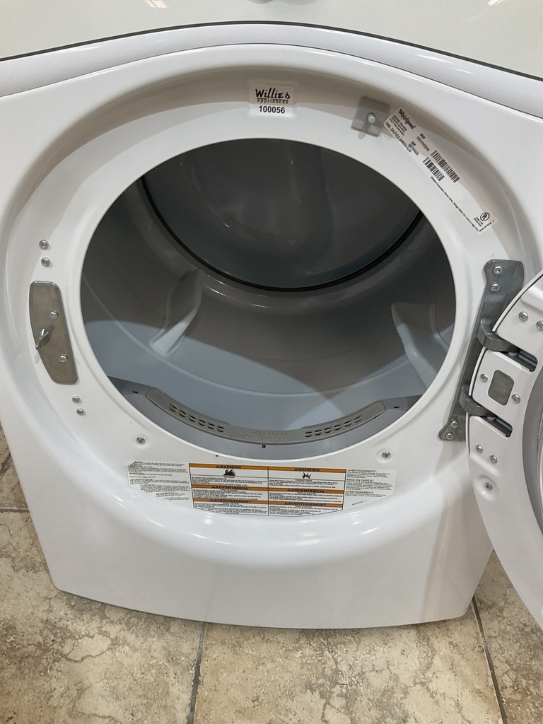 Whirlpool Used Electric Dryer 220volts (30 AMP) 27inches {no cord} (White)