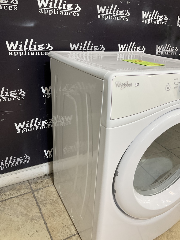 Whirlpool Used Electric Dryer 220volts (30 AMP) 27inches {3 prong} (White) 