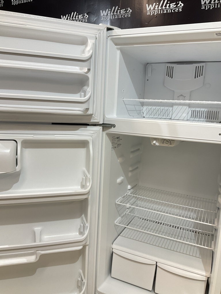 Frigidaire Used Refrigerator Top and Bottom 28x64 1/2” (White) 