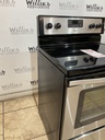 Whirlpool Used Electric Stove 220volts (40/50 AMP) 30inches {no cord} (Stainless Steel)