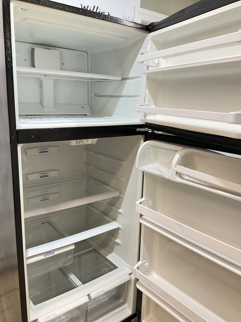 Whirlpool Used Refrigerator Top and Bottom 28x67 1/2” (Stainless Steel)