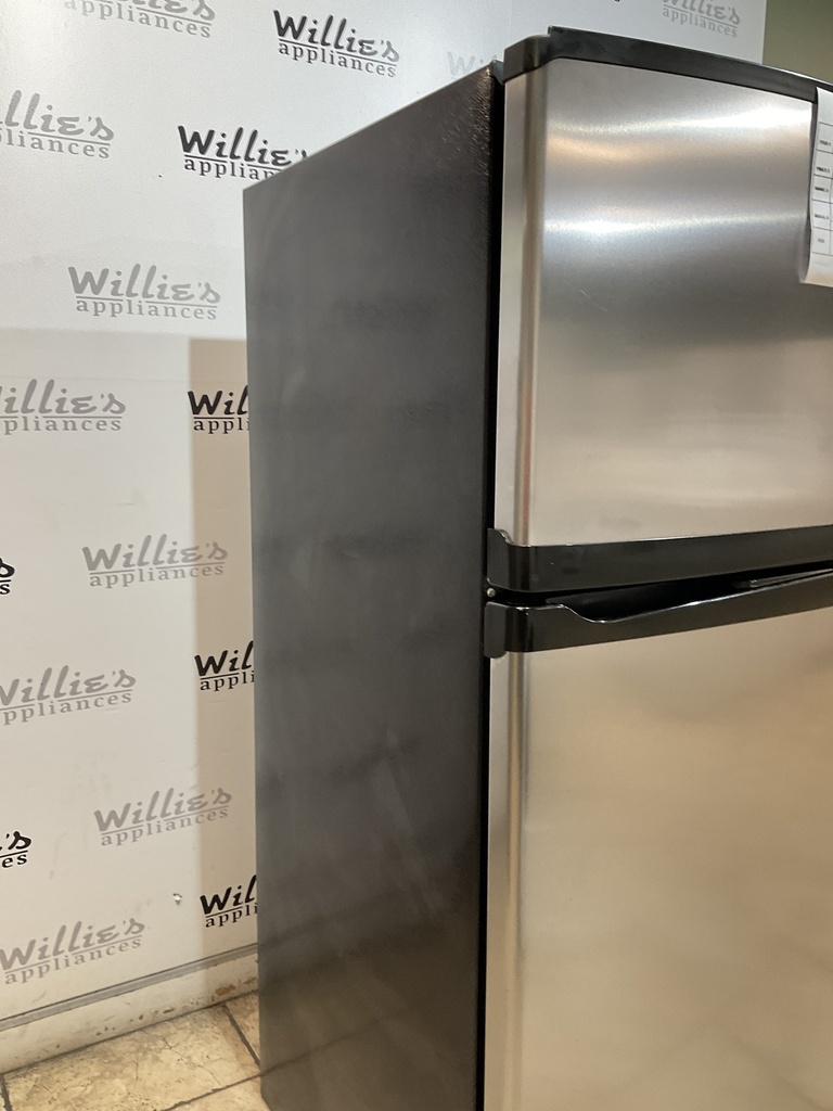 Whirlpool Used Refrigerator Top and Bottom 30x66 (Stainless Steel) 