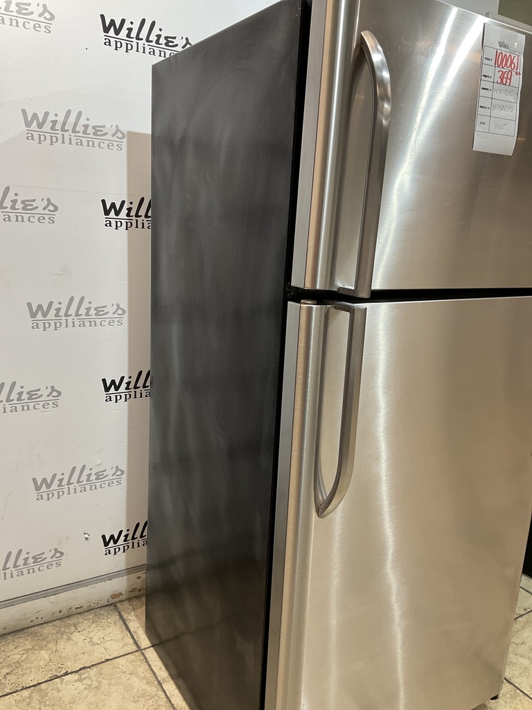 Frigidaire Used Refrigerator Top and Bottom 30x65 1/2” (Stainless Steel) 