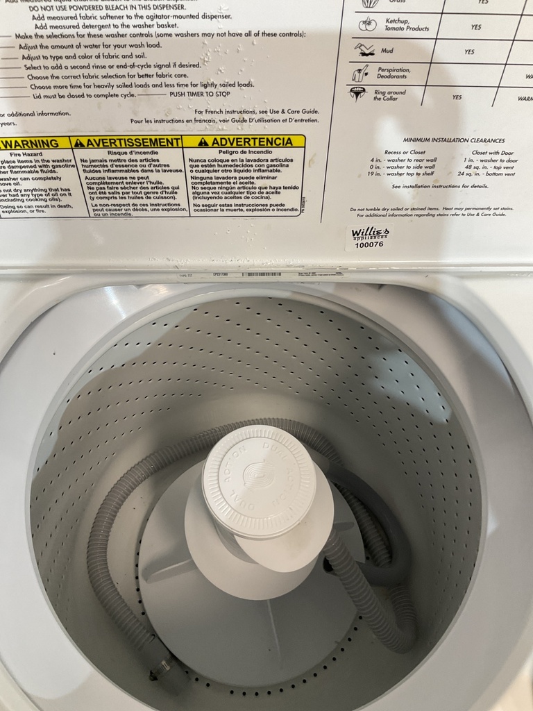 Whirlpool Used Washer Top-load 27inches (White) 