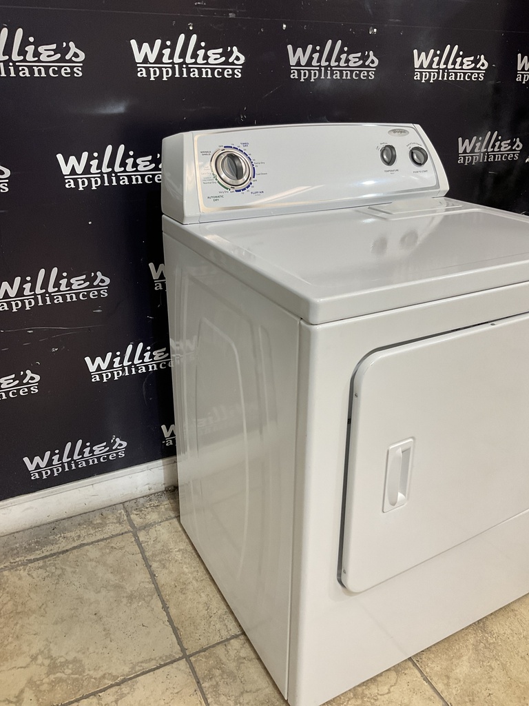 Whirlpool Used Electric Dryer 220volts (30 AMP) 29inches {3 prong} (White) 
