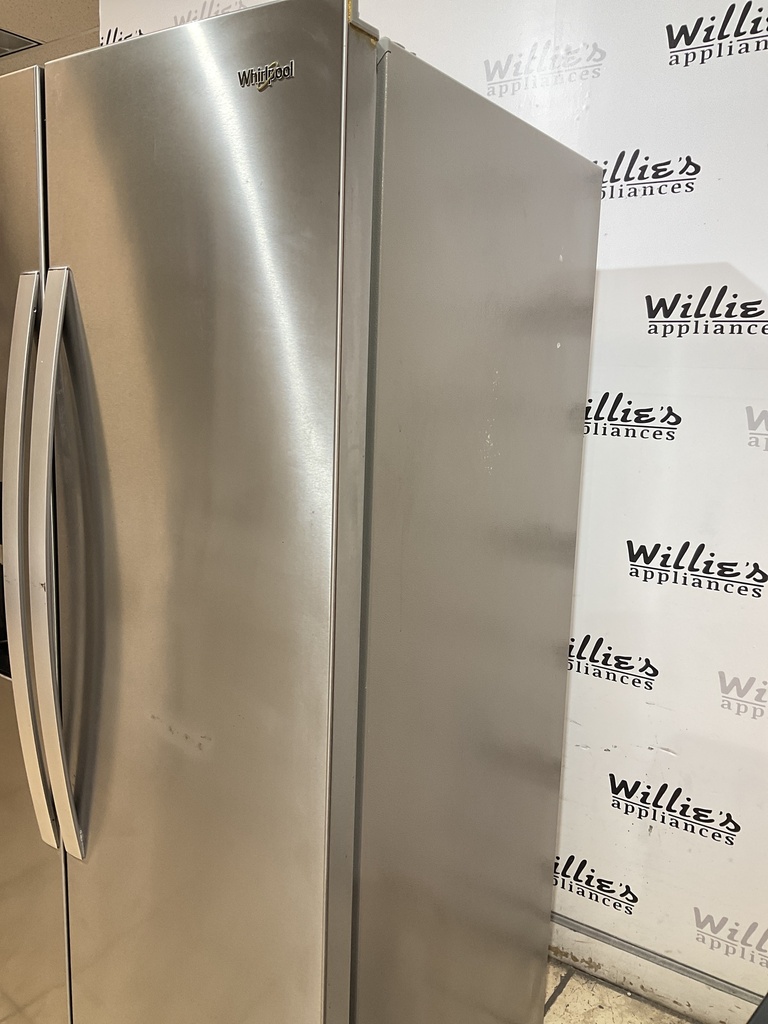 Whirlpool Used Refrigerator Side by Side 36x69 1/2” 